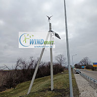 Реализованный проект уличного освещения на базе ветрогенератора Ista Breeze i-500 24V