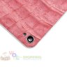 Задняя крышка для IPhone 4/4S White декорирована кожей каймана розового цвета - CА-0107 (2).jpg