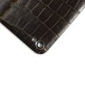 Задняя крышка для IPhone 4/4S White декорирована кожей аллигатора оливкового цвета - AL-0110 (2).jpg