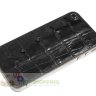 Задняя крышка для IPhone 4/4S Black декорирована кожей каймана чёрного цвета - CА-0109.jpg