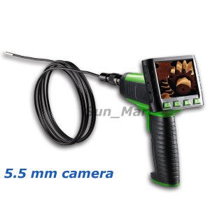 5,5mm  эндоскоп / инспекционная камера  с LCD-дисплеем 3.5&quot; и гибким кабелем 3 м 
