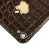 Задняя крышка для IPhone 4/4S декорирована кожей аллигатора коричневого цвета с логотипом Apple из цельного золота 2 грамма - AL-0095 (2).jpg