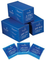 Калибровочные растворы Bluelab 4.0 pH,  7.0 pH, 2.77 EC  пакетики по 20ml