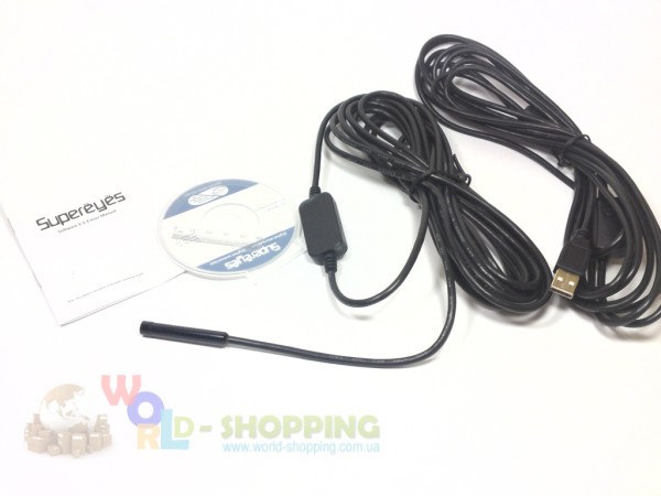 7mm USB эндоскоп/10м кабеля