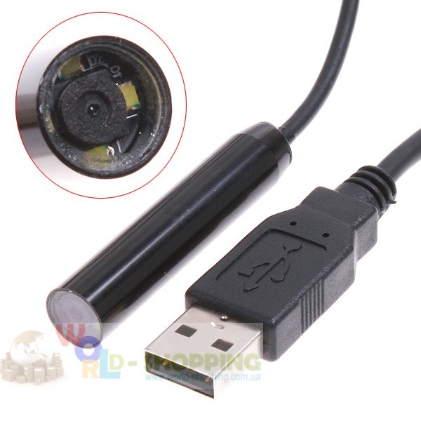 10mm USB эндоскоп/5м. кабеля 