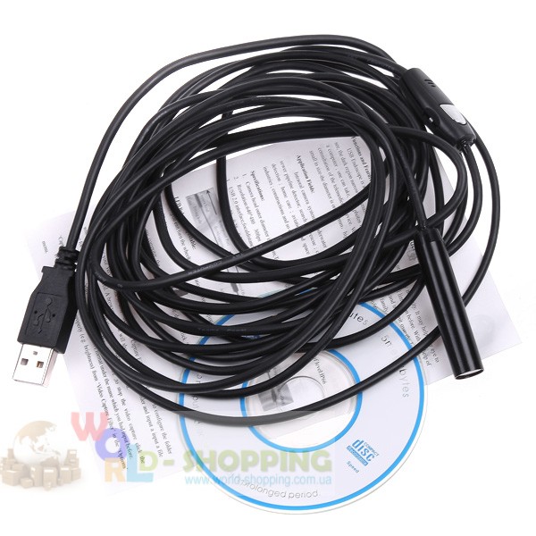 10mm USB эндоскоп/5м. кабеля 