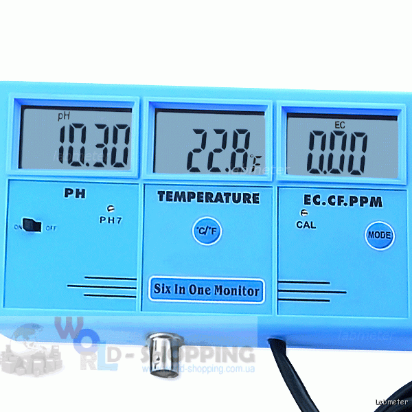 6 в 1 багатофункціональний монітор якості води EC CF TDS (ppm) PH °C °F