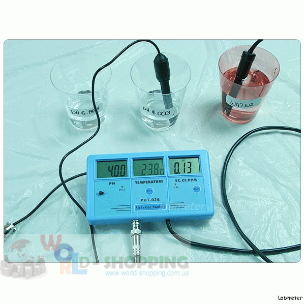 6 в 1 багатофункціональний монітор якості води EC CF TDS (ppm) PH °C °F
