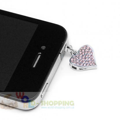 Swarovski кристал-серце для вашого iPad, IPad 2, iPhone, Galaxy S, і т.д.