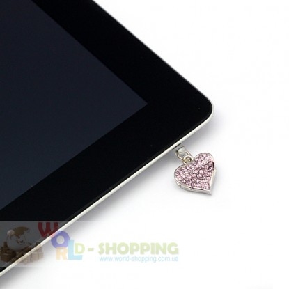 Swarovski кристал-серце для вашого iPad, IPad 2, iPhone, Galaxy S, і т.д.
