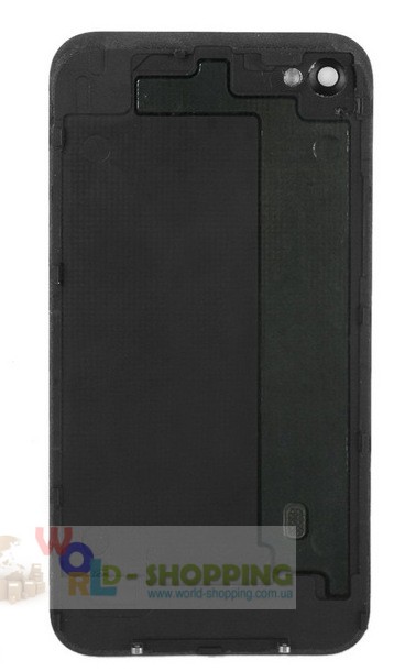 Задня кришка для iPhone 4/4S Black декорована шкірою алігатора темно-коричневого кольору.