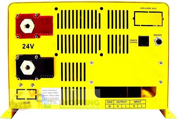 Інвертор 2400W 24v чистий синус із зарядним пристроєм 50A