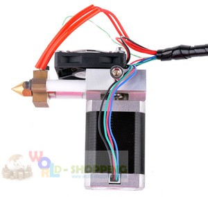 Печатающая головка ABS для 3D принтера / 1.7A + сопло 0,3 мм 