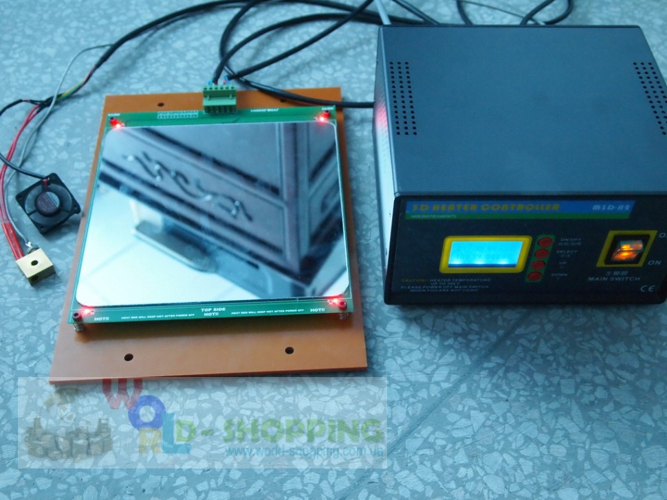  Нагреватель 200W для  3D принтера с датчиком термопары и контроллером 