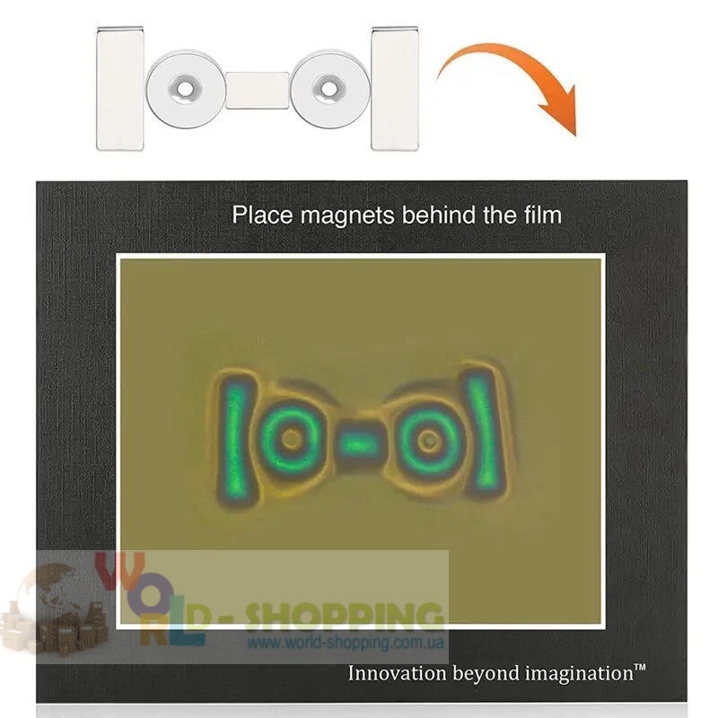 Индикатор магнитного поля цветной MagVision  150*100 мм  