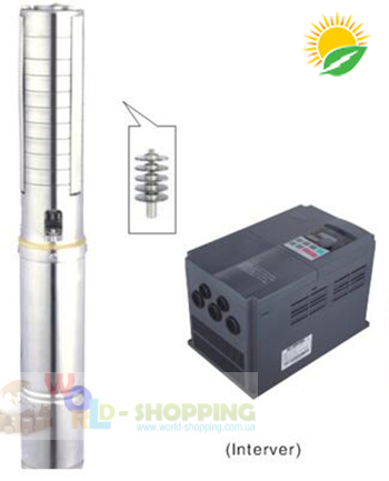 4&quot; Відцентровий сонячний насос 4SPW 4 кВт DC 540 В з інвертором