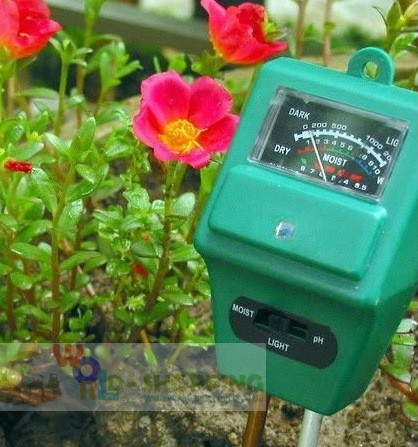 pH метр для измерения ph земли, влажности грунта и освещенности