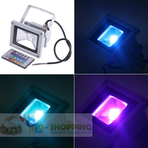 10 Вт LED прожектор 900LM с пультом дистанционного управления